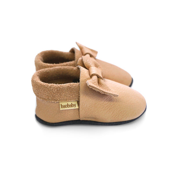 Baobaby soft sole baby shoes - Pirouettes Powder