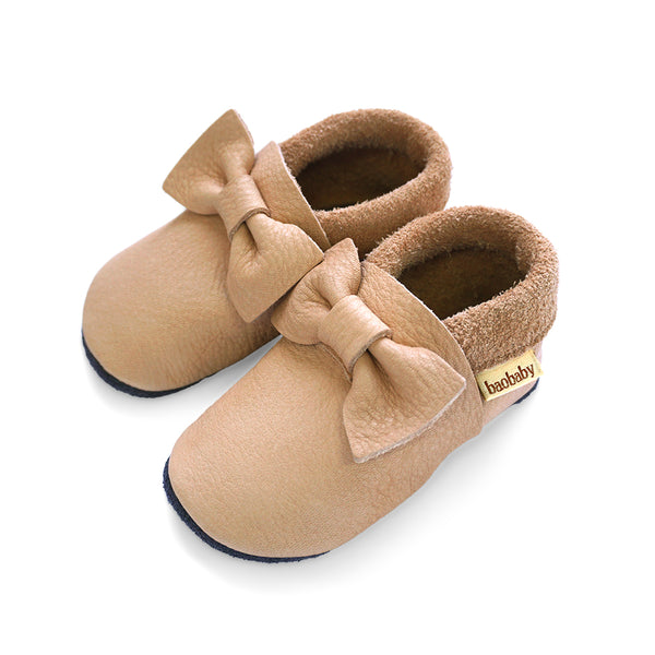 Baobaby soft sole baby shoes - Pirouettes Powder