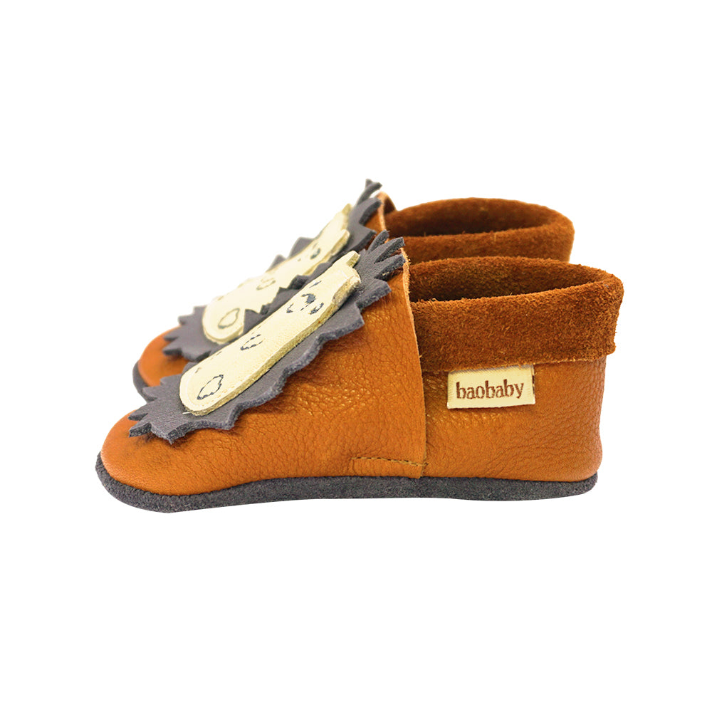Baobaby soft sole baby shoes - Spikey Curry