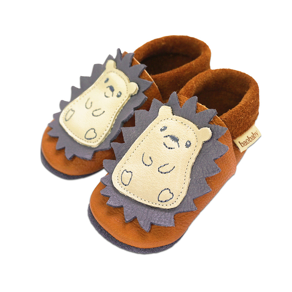 Baobaby soft sole baby shoes - Spikey Curry