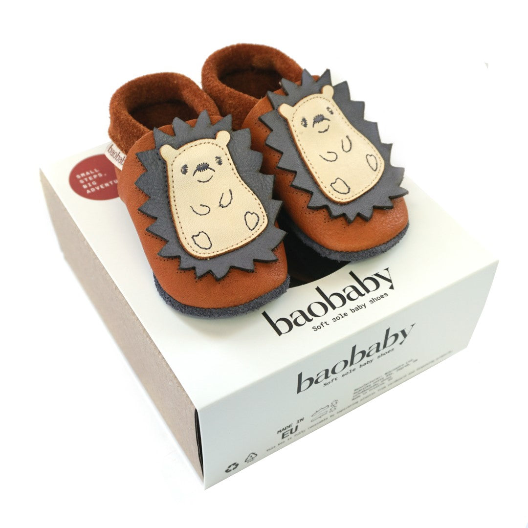 Baobaby soft sole baby shoes - Spikey Curry