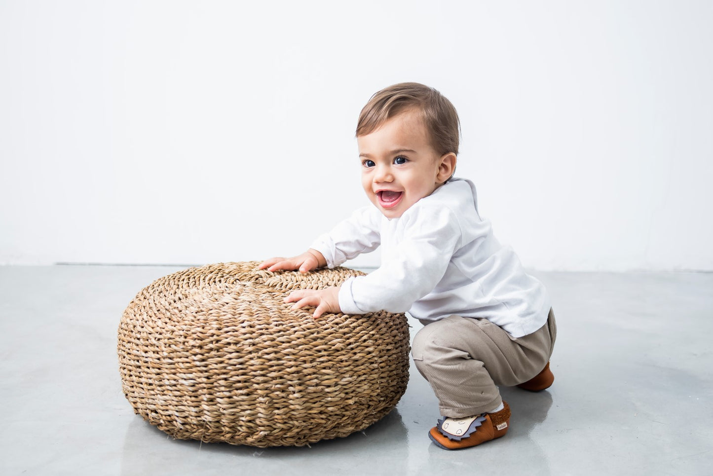 Baobaby soft sole baby shoes - Spikey Curry