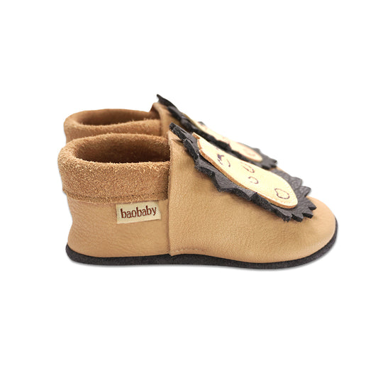 Baobaby soft sole baby shoes - Spikey powder