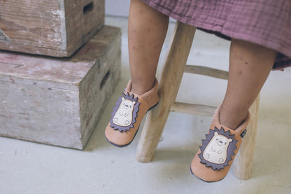 Baobaby soft sole baby shoes - Spikey powder