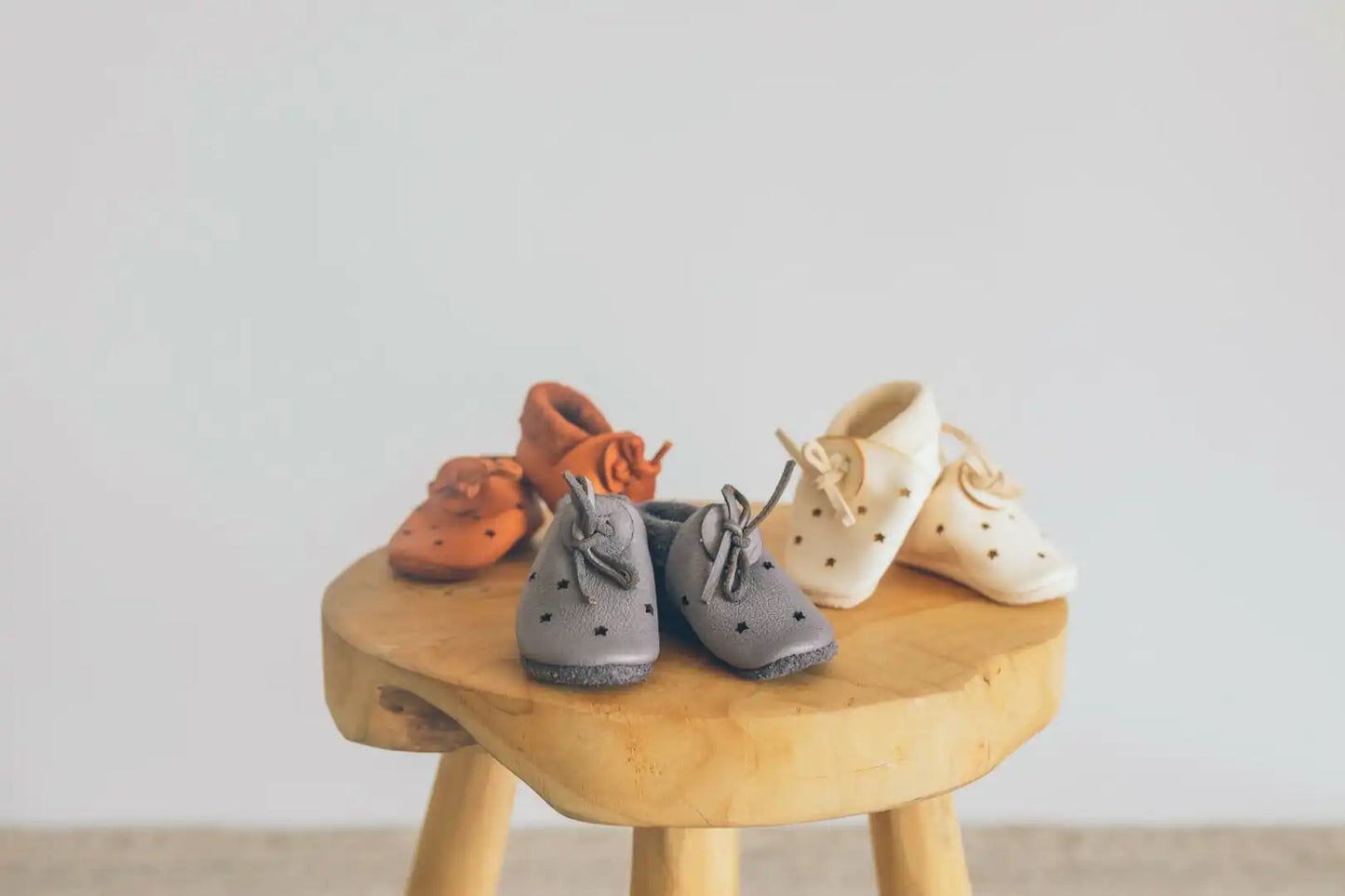 Baobaby soft sole baby shoes - Sandals Stars Grey