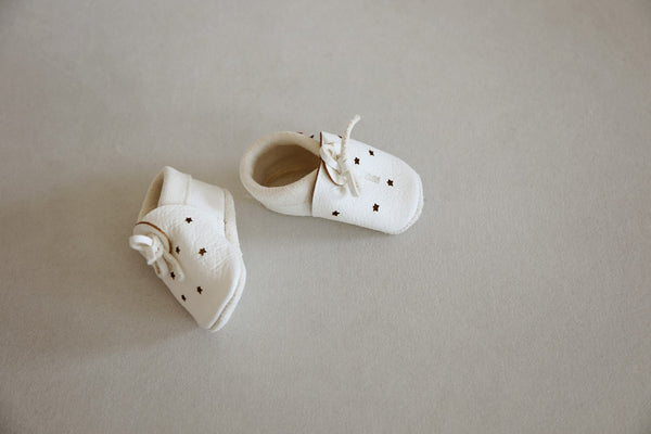 Baobaby soft sole baby shoes - Sandals Stars White