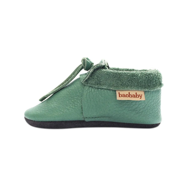 Baobaby soft sole baby shoes - Mocassins Mint