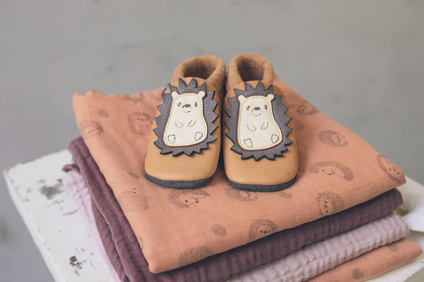 Baobaby soft sole baby shoes - Spikey powder