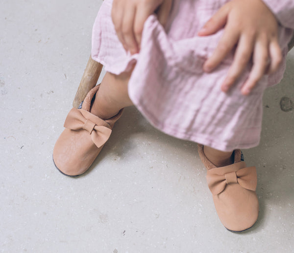 Baobaby soft sole baby shoes - Pirouettes Powder