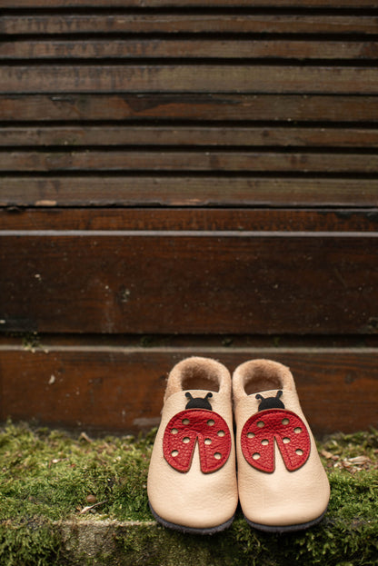 Baobaby soft sole baby shoes - Ladybird