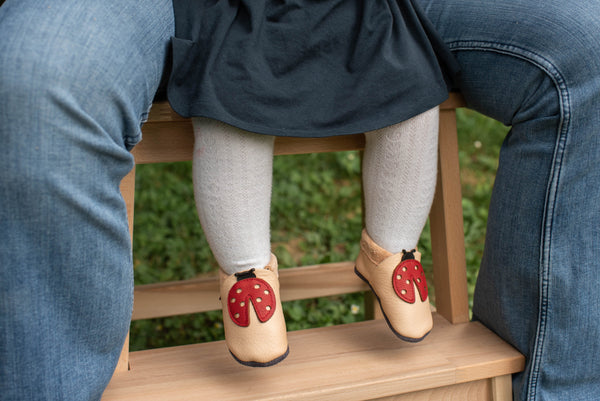 Baobaby soft sole baby shoes - Ladybird