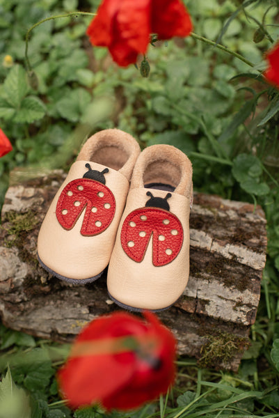 Baobaby soft sole baby shoes - Ladybird