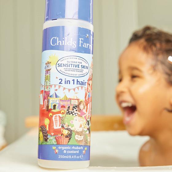 Childs Farm Kids 2 in 1 Hair Organic Rhubarb & Custard 250ml
