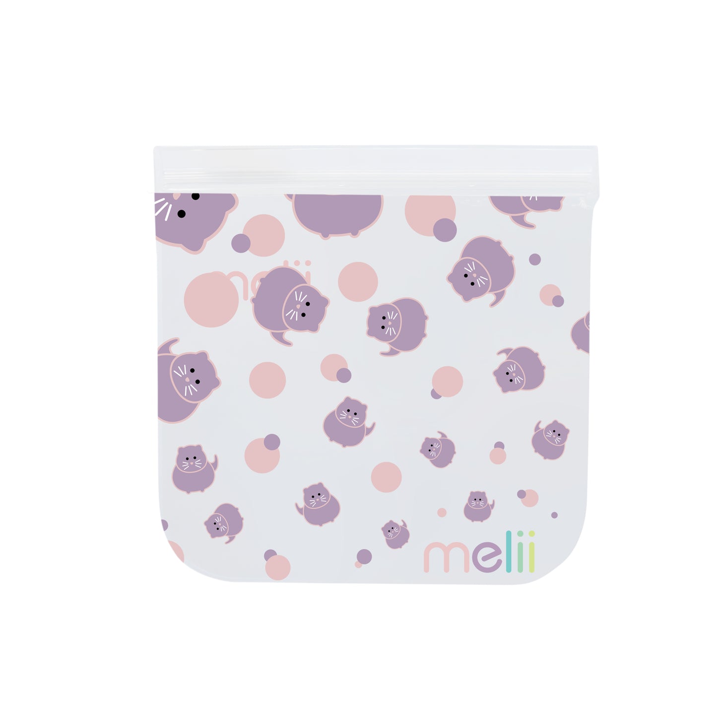 Melii EVA Reusable Snack Bags - Cat/Unicorn