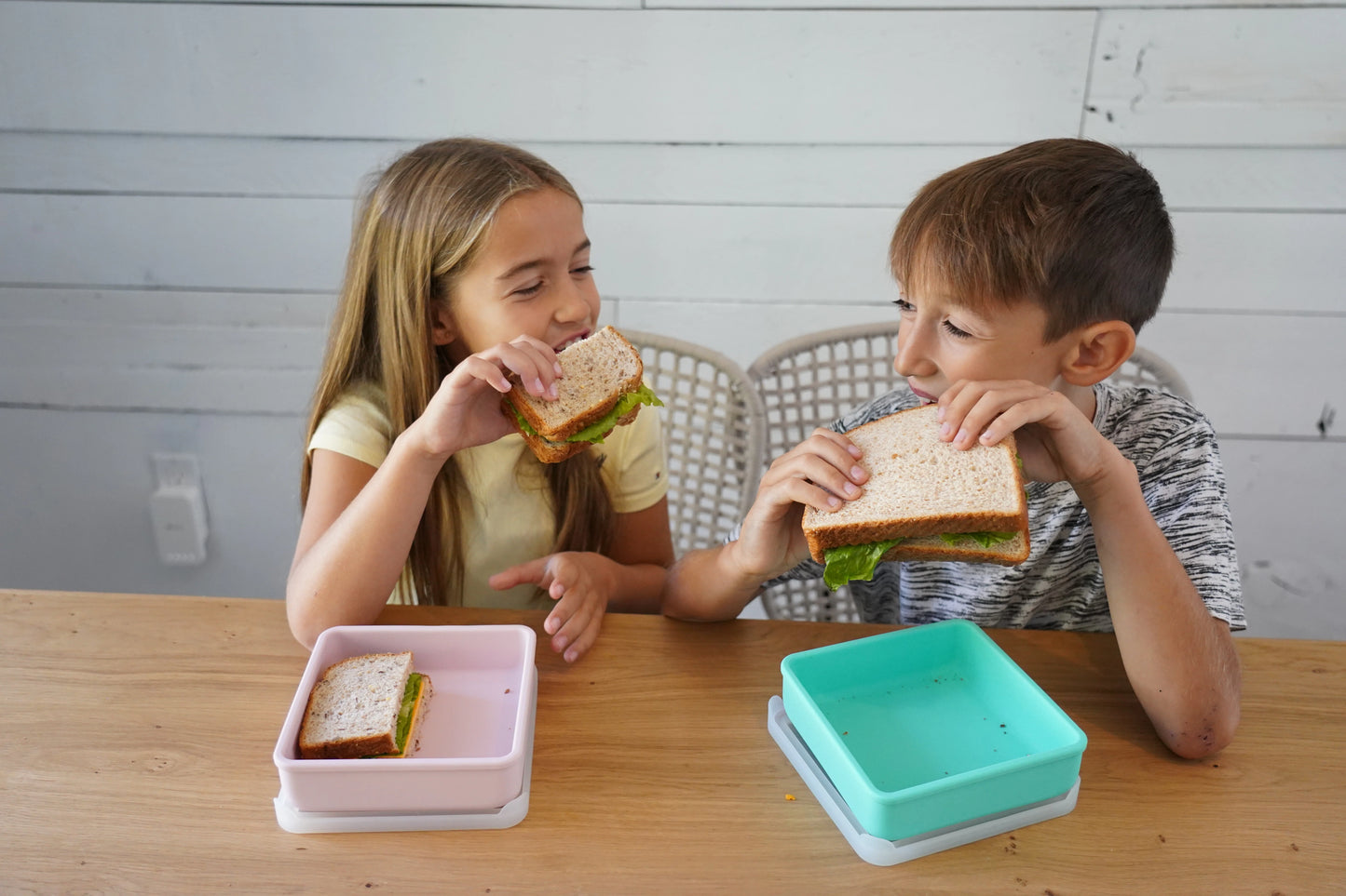 Melii Silicone Sandwich Container - Blue