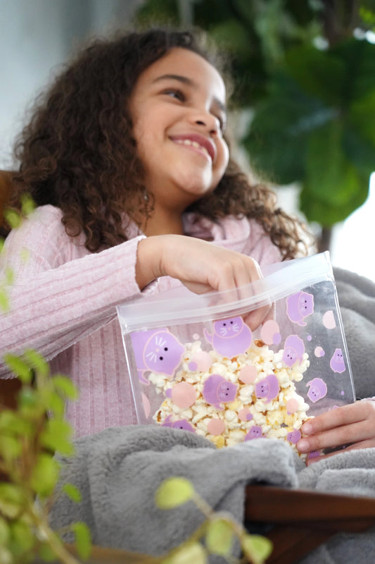 Melii EVA Reusable Snack Bags - Cat/Unicorn