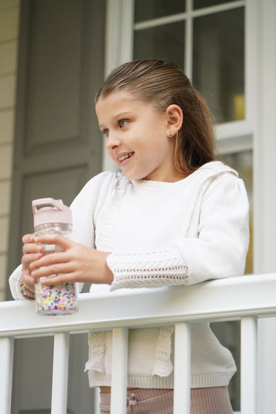 Melii Water Bottle with Straw 300ml - Foam Balls Girl
