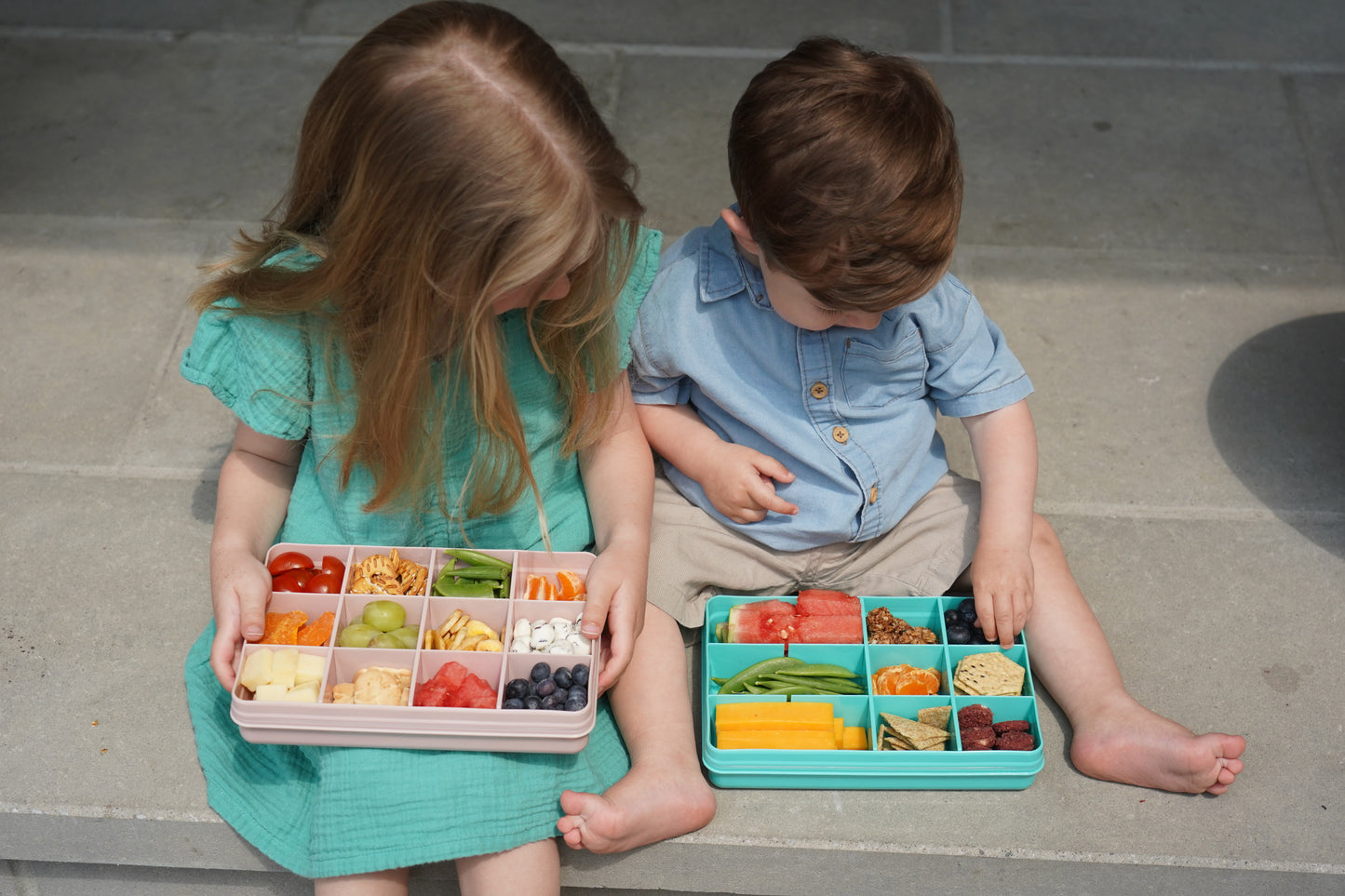Melii Snackle Box 12 Compartment - Blue