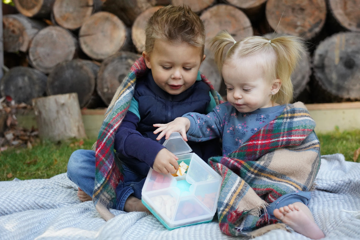 Melii Hexagonal Snackle Box - Blue