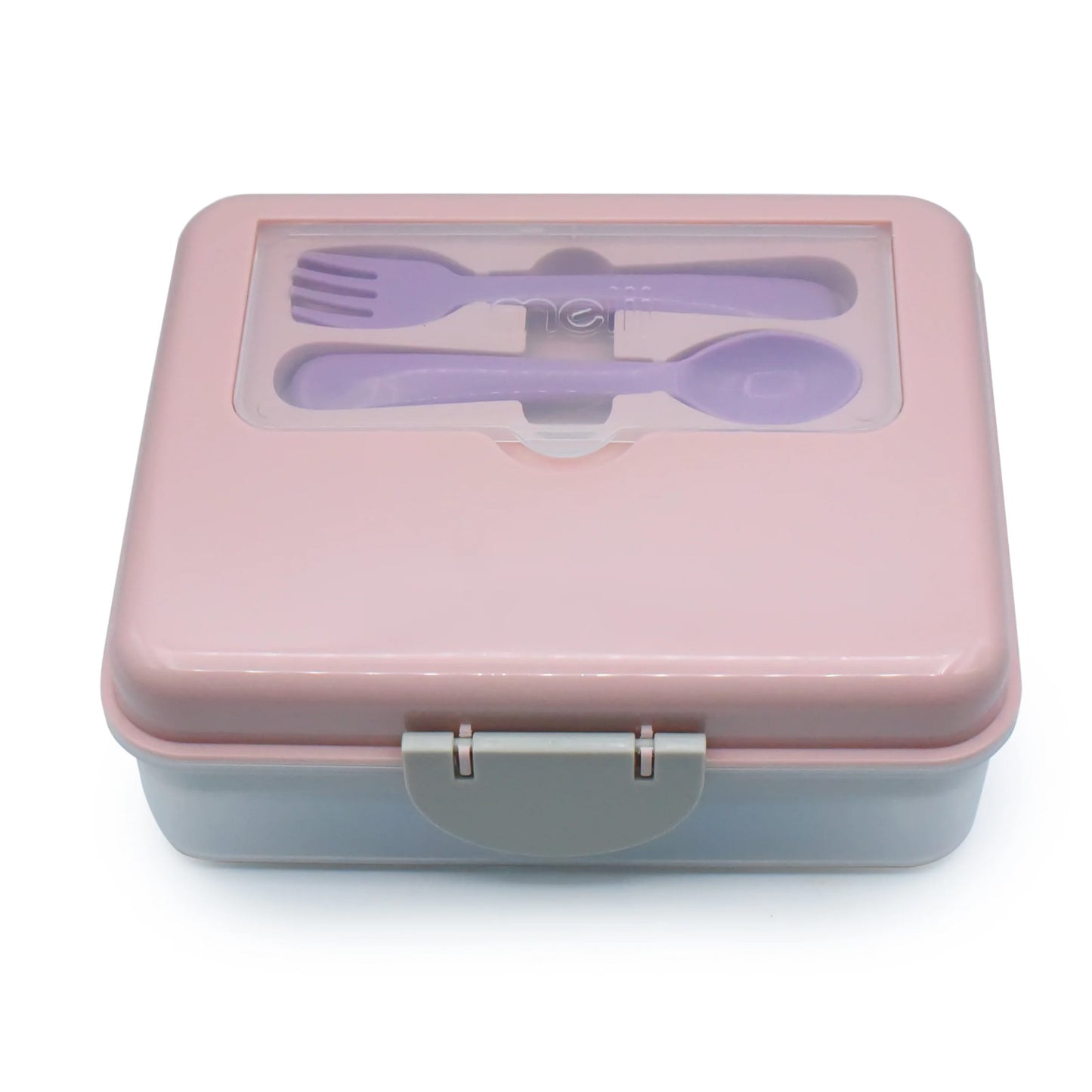 Melii 2 Tier Bento Box - Pink Purple Grey