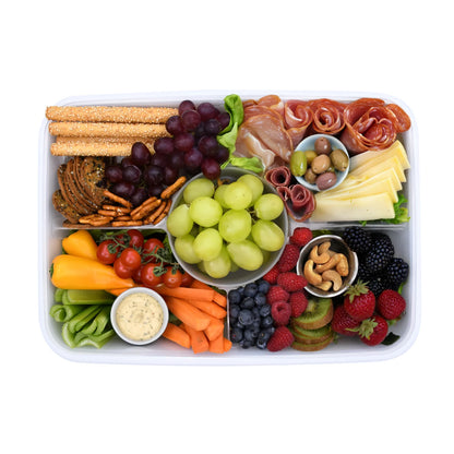 Melii Rectangular Snackle Platter Box - Ivory
