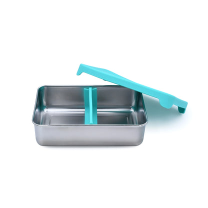 Melii Stainless Steel Lunchbox with Silicone lid - Blue