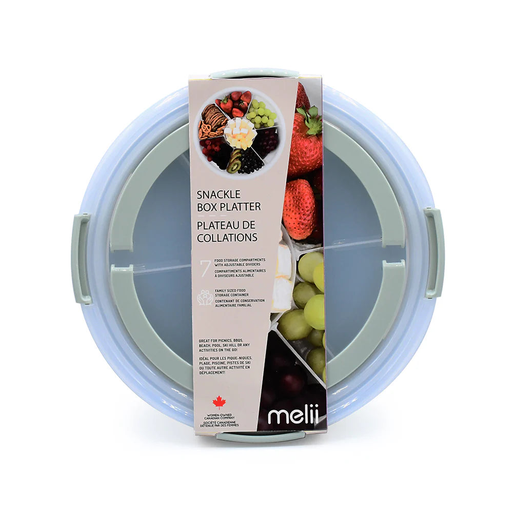 Melii Round Snackle Platter Box - Sage