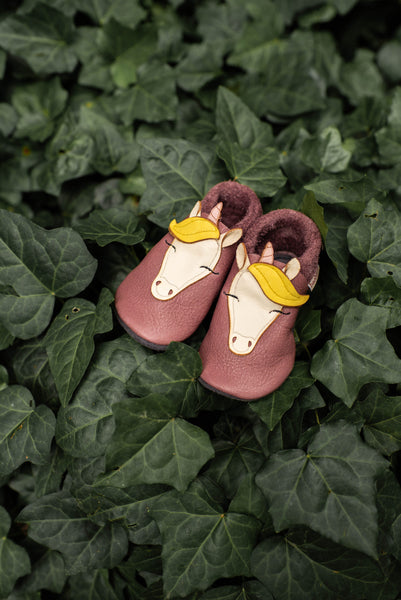 Baobaby soft sole baby shoes - Unicorn dreams