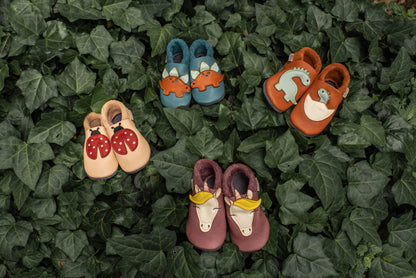 Baobaby soft sole baby shoes - Spikey powder