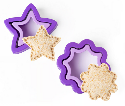 Lekkabox sandwich cutter & sealer set of 2 - Star and Flower