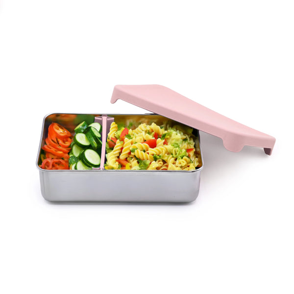 Melii Stainless Steel Lunchbox with Silicone lid - Pink