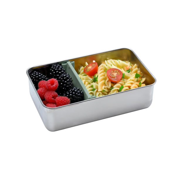 Melii Stainless Steel Lunchbox with Silicone lid - Sage