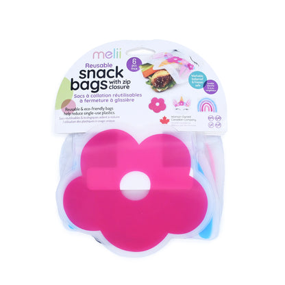 Melii Reusable Snack Bags - Unicorn/Flower/ Rainbow