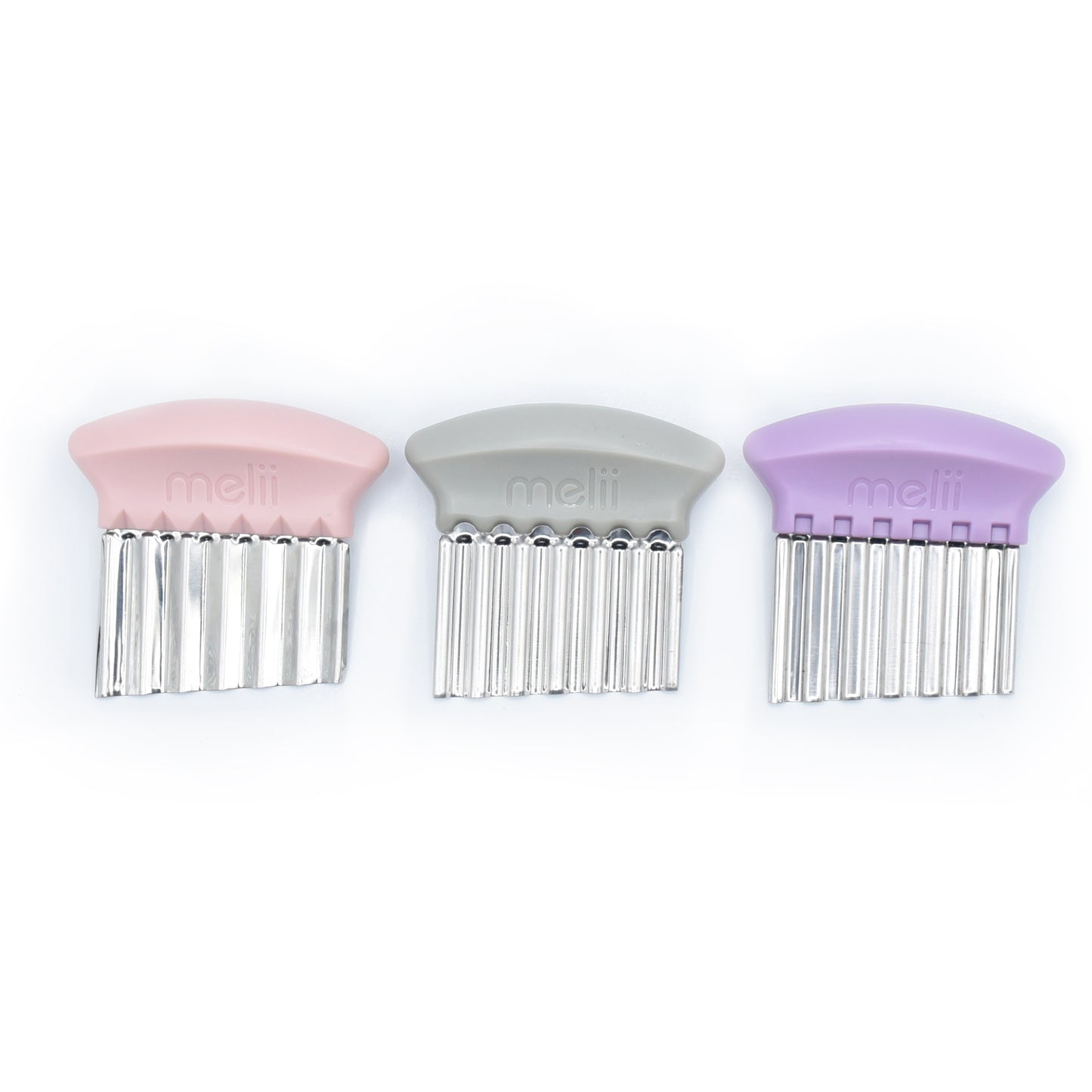 Melii Crinkle Cutters - Pink/Purple/Grey