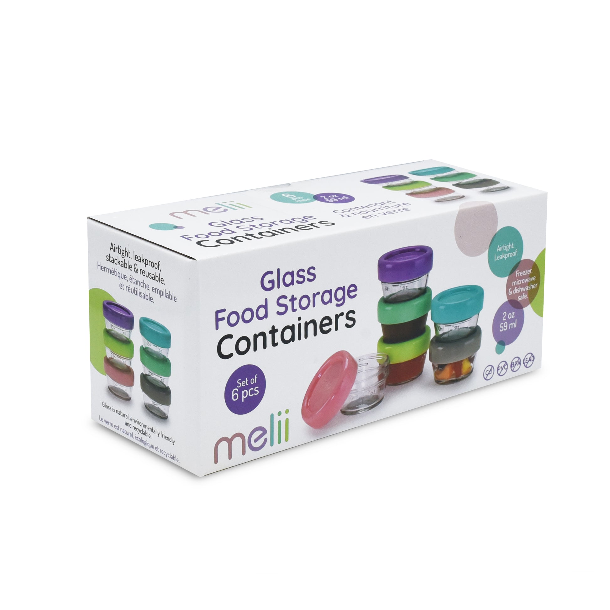 Melii Glass Food Container 2 oz