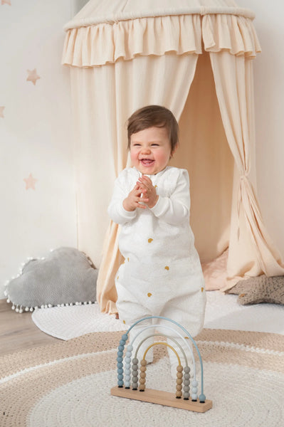 Organic Toddler Sleeping Bag with legs TOG 0.5 - Cloud