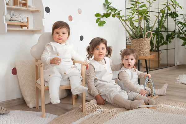 Organic Toddler Sleeping Bag with legs TOG 0.5 - Cloud