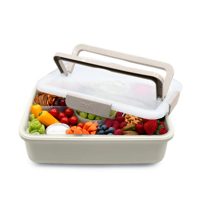 Melii Rectangular Snackle Platter Box - Ivory