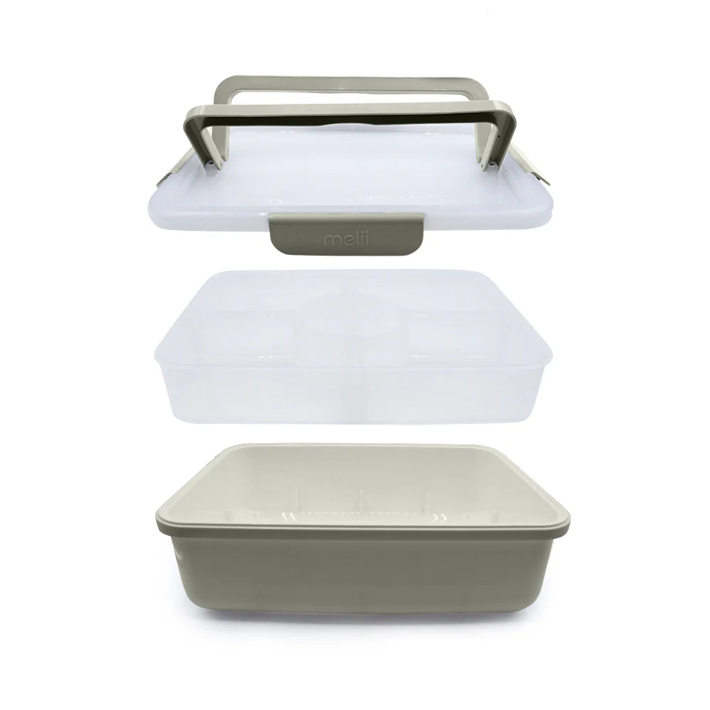 Melii Rectangular Snackle Platter Box - Ivory
