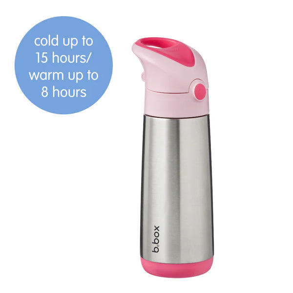 b.box Insulated Straw Bottle 500ml – Blush Crush