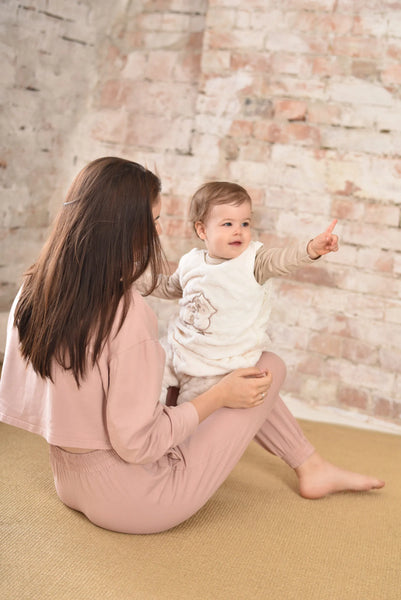 Organic Toddler Sleeping Bag with legs TOG 2 - Popcorn Owl