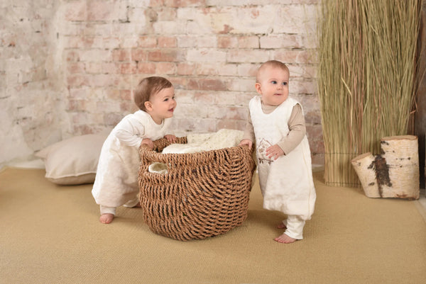 Organic Toddler Sleeping Bag with legs TOG 2 - Popcorn Owl