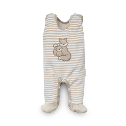 Organic Sleeveless Velour Bodysuit - Stripes