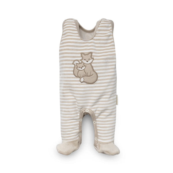 Organic Sleeveless Velour Bodysuit - Stripes