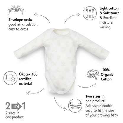 Organic Long Sleeve Bodysuit - Full print