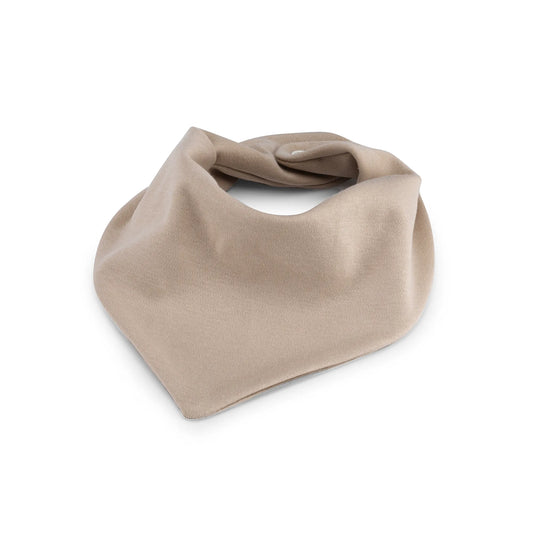 Organic Cotton Bandana bib - Hazelnut