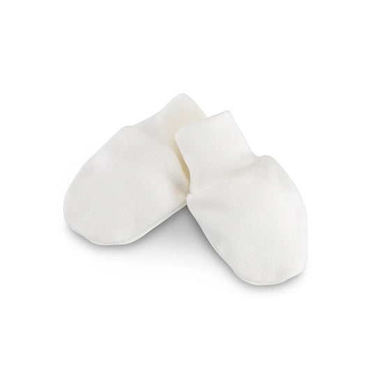 Organic Cotton Newborn Gloves - Ecru