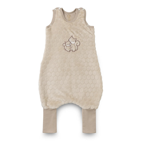 Organic Toddler Sleeping Bag with legs TOG 2 - Popcorn Squirrel
