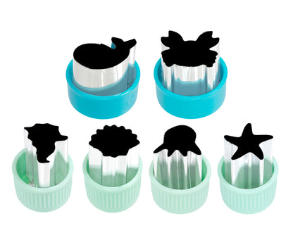 Stainless steel small cookie cutters - Sea Creatures