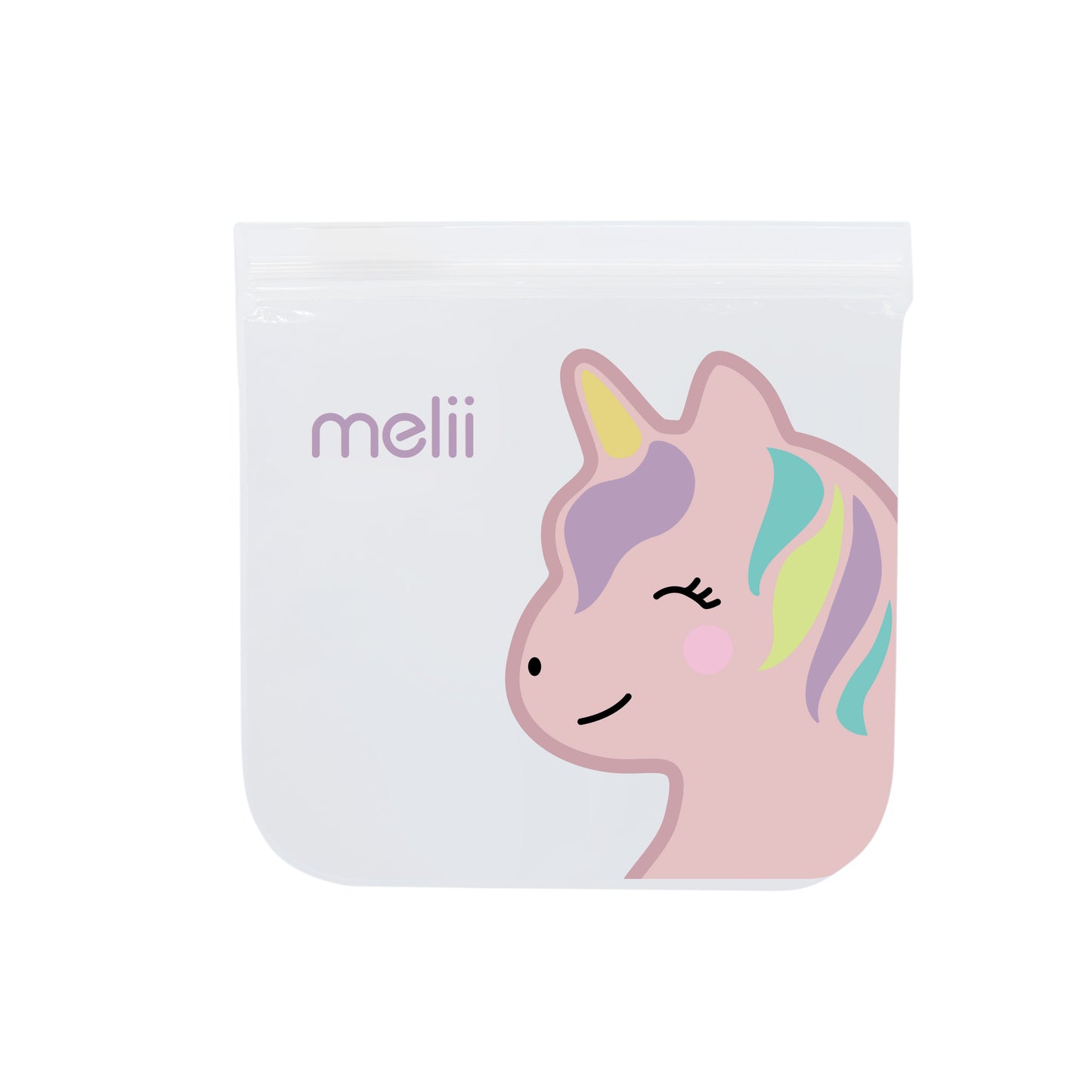 Melii EVA Reusable Snack Bags - Cat/Unicorn
